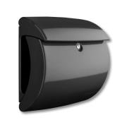 Briefkasten Kiel aus Kunststoff, schwarz