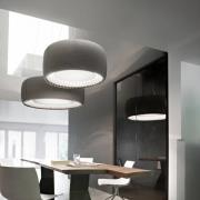 Luceplan Silenzio LED-Pendelleuchte grau Ø 120cm