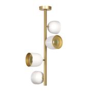 LED-Deckenleuchte Dome, senkrecht, 73 cm, weiß