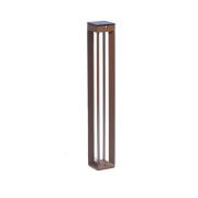 LED-Solarleuchte Borne mit Sensor, 90 cm, corten