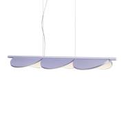 FLOS Almendra Linear LED-Hängelampe 3fl, flieder