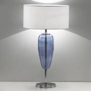 Tischlampe Show Ogiva, Glaselement blau, Höhe 82 cm