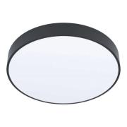 LED-Deckenlampe Zubieta-A, schwarz, Ø30cm
