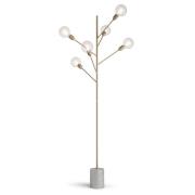 Modo Luce Baobab Stehlampe sechsflammig matt gold