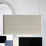 Luceplan Diade LED-Hängelampe vertikal beige 180cm