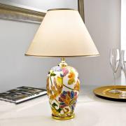 Tischleuchte Damasco mit 24 Karat Gold, Ø 40 cm