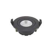 LED-Deckeneinbauspot Diled, Ø 8,5 cm 6 W Dim-To-Warm schwarz