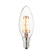 LED-Kerzenlampe, E14, 3,5 W, 2.200 K, Filament, dimmbar