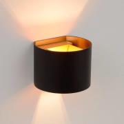 LED-Wandleuchte Xio, Breite 13 cm, schwarz
