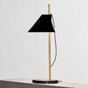 Louis Poulsen Marmor-Tischlampe Yuh Brass, schwarz