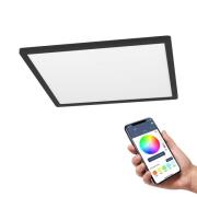 EGLO connect LED-Deckenlampe Rovito-Z, schwarz, 42 x 42 cm