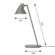 Louis Poulsen NJP Mini LED-Tischleuchte taupe