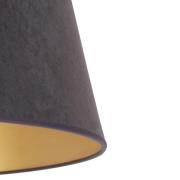 Lampenschirm Cone Höhe 25,5 cm, grafit/gold