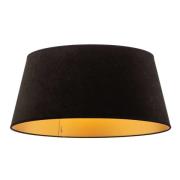 Lampenschirm Cone Höhe 22,5 cm, schwarz/gold