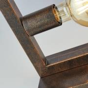 Tischlampe Rustic in Rostbraun