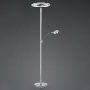 LED-Stehleuchte Monti aus Nickel, Leselampe, CCT