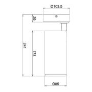 LED-Deckenstrahler Lucea, justierbar, 15 W Weiß