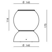 Stilnovo Gravitino LED-Deckenlampe, drehbar weiß