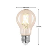 LED-Lampe E27 8W 2.700K Filament dimmbar klar 3er