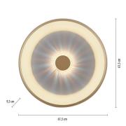 LED-Deckenleuchte Vertigo, CCT, Ø 61,5 cm, messing