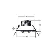 BRUMBERG BB14 Einbau dim2warm RC-dim weiß glanz