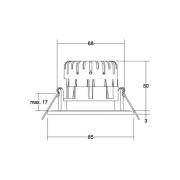 BRUMBERG BB20 Einbau IP65 DALI Anschlussbox weiß