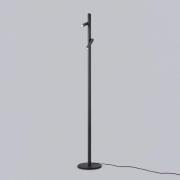 Helestra Coni LED-Stehlampe 2 Spots 160cm schwarz
