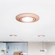 LED-Deckeneinbauspot Diled, Ø 8,5 cm, 6 W, Dim-To-Warm, rosé