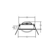 BRUMBERG BB03 LED-Einbauspot, on/off Anschlussbox chrom