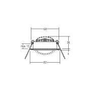 BRUMBERG BB03 Spot rund RC-dimmbar Anschlussbox 3er nickel