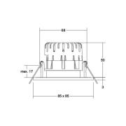 BRUMBERG Spot BB21 IP65 RC-dimmbar Anschlussbox schwarz matt