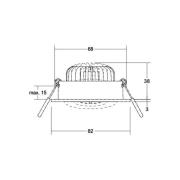 BRUMBERG LED-Einbauspot BB34 RC Anschlussbox strukturweiß