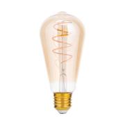 LED-Rustikalampe E27 ST64 4W amber 2.200K dimmbar