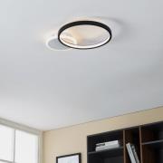 LED-Deckenlampe Gafares Fernbedienung rund schwarz