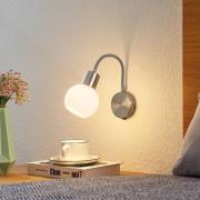 Lindby Lioma Wandleuchte mit Flexarm, nickel