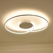 Lindby LED-Deckenlampe Joline, 74 cm, chromfarben, Metall