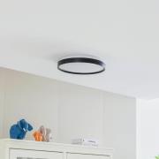 Lindby Smart LED-Deckenlampe Mirren, schwarz, CCT, Tuya