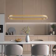 Lucande Smart LED-Hängeleuchte Melinay, gold, CCT, Tuya