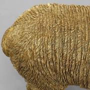 KARE Tischleuchte Alpaca, gold, Lampenschirm Textil braun