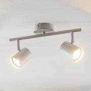 Lindby Deckenspot Jorell, weiß, 32 cm, 2-flg., Metall, GU10