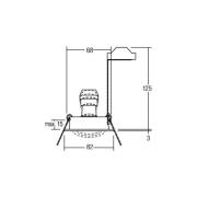 BRUMBERG Einbaustrahler Tirrel-R, GU10-Fassung, schwarz matt