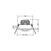 BRUMBERG LED-Einbaustrahler Tirrel-S, on/off, weiß matt