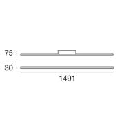 LED-Wandleuchte Xilema W2 mit indirektem Licht