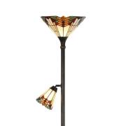 Stehlampe 5969 mit Leselicht, Tiffany-Stil