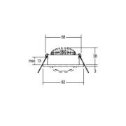 BRUMBERG LED-Einbaustrahler 38° rund titan 3.000K