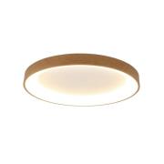 LED-Deckenlampe Niseko II CCT Fernbedienung Ø65cm holzfarben