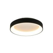 LED-Deckenlampe Niseko II CCT Fernbedienung, Ø 38cm, schwarz