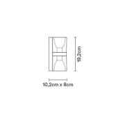 Fabbian Cubetto Wandleuchte Up/Down, GU10, weiß