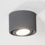 Schwenkbarer Kopf - LED-Downlight Anzio, anthrazit