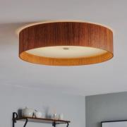 LED-Deckenleuchte LARAwood L, nussbaum, Ø 55 cm